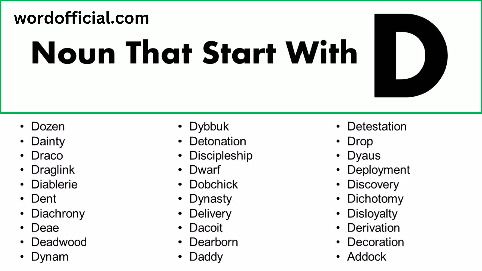 249+List Of Nouns That Start With D