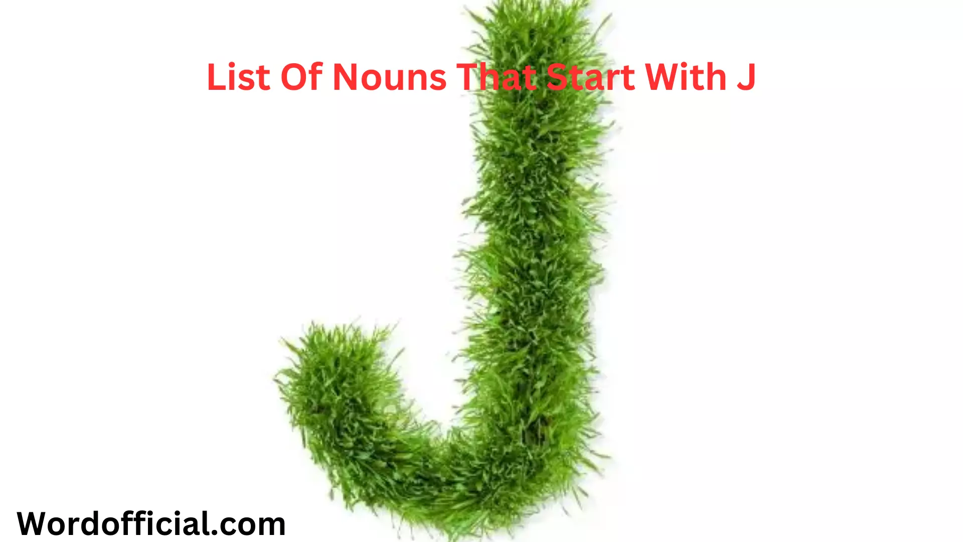List Of Nouns That Start With J