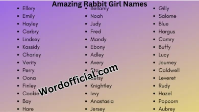 Rabbit Names For a Girl- Amazing Rabbit Girl Names